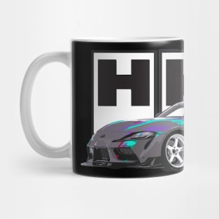 HKS White logo A90 supra Drift Car Mug